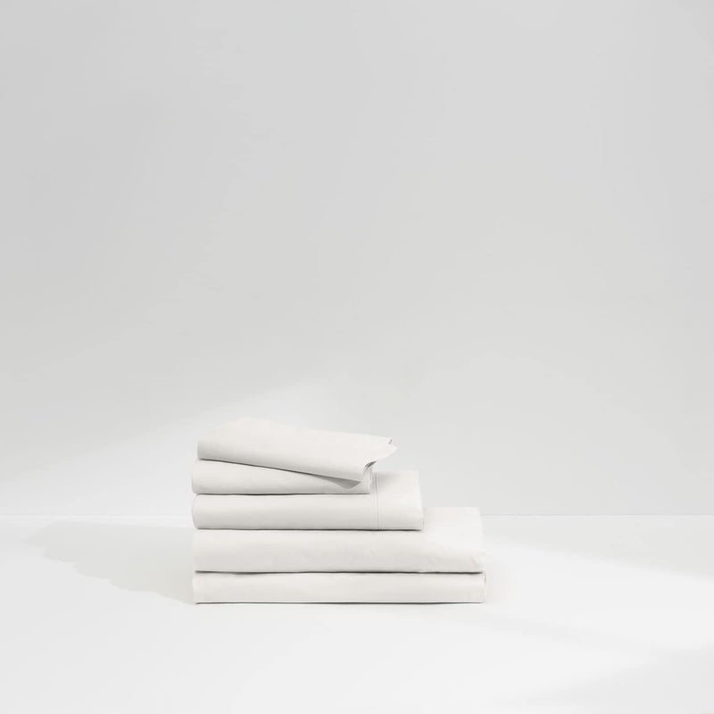 Casper Sleep Percale Sheet Set, California King, White - Image 3